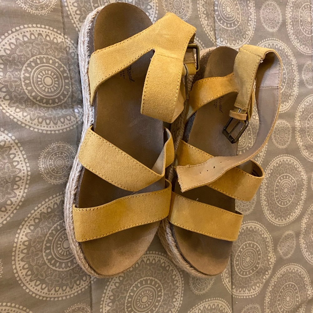 Yellow sandals